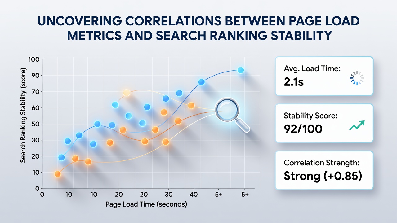 Uncovering Correlations Between Page Load Metrics and Search Ranking Stability